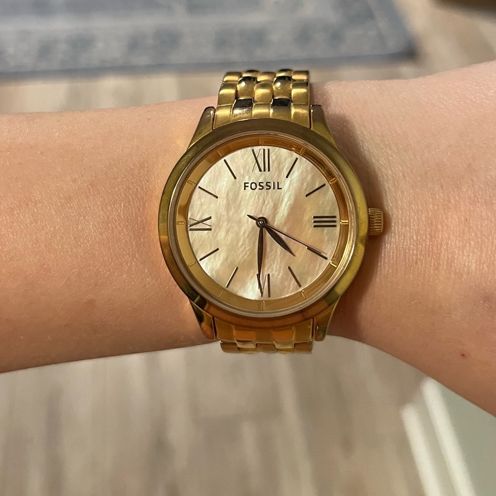 Fossil Gold Watch womens